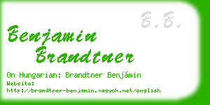 benjamin brandtner business card